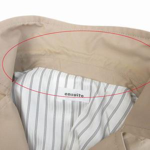 エンスウィート レナウン ensuite トレンチコート ショート丈 長袖 2 ベージュ レディース