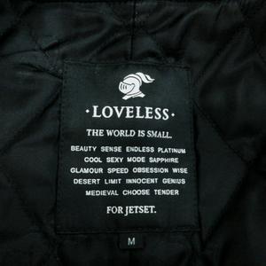 ラブレス LOVELESS ダッフルコート 無地 フード レザー ウール 黒 ブラック M メンズ