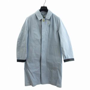 マッキントッシュ MACKINTOSH ゴム引き ステンカラーコート ロング コットン ライナー付き G3A12-300-24 青 ブルー 36 メンズ