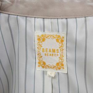 ビームスハート BEAMS HEART トレンチコート ロング 長袖 無地 1 ベージュ ■GY14 レディース