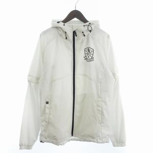フィラ FILA GOLF ジャージ ブルゾン フード フルジップ プリント 白 ホワイト LL メンズ