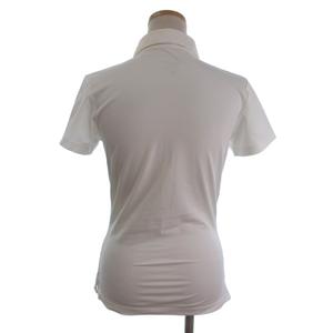 ナイキ NIKE ポロシャツ カットソー DRI-FIT 半袖 ロゴ 刺繍 白 ホワイト S ■FF レディース