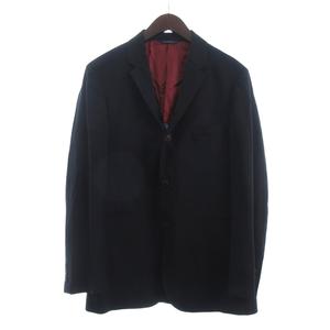 ブルックスブラザーズ BROOKS BROTHERS 1818 LANIFICIO comero 美品 テーラードジャケット ブレザー 長袖 背抜き センターベント 3B ウール ダークネイビー 42R ■FF メンズ