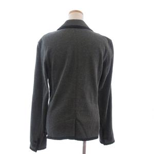 ラルフローレン RALPH LAUREN テーラードジャケット 長袖 ワッペン センターベント 背抜き 3B グレー L ■FF レディース