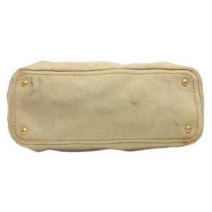 プラダ PRADA 2WAY カナパ トートバッグ ショルダー 斜め掛け ロゴ プリント ベージュ 鞄 レディース