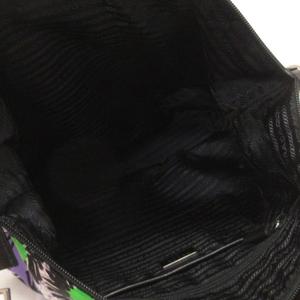 プラダ PRADA 2WAY フラワープリント ショルダーバッグ 三角プレート TESSUTO STAMPAT バッグ トート ナイロン B4696F マルチカラー レディース
