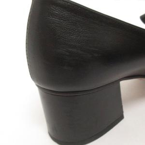 グッチ GUCCI マーモント パンプス フリンジ GGロゴ レザー チャンキー