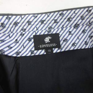 ラブレス LOVELESS ハーフパンツ ショート ジップフライ ライン グレー 73 メンズ