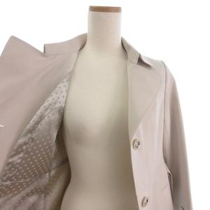 ケティ KETTY トレンチコート ロング丈 無地 アイボリー 1 ■FF レディース