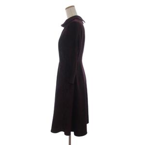 ケティ KETTY 美品 ワンピース 七分袖 ベロア 赤系 ワインレッド 2 ■FF 