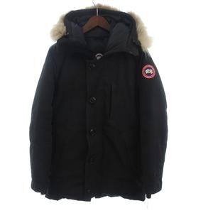 カナダグース CANADA GOOSE ジャスパー フーデッドダウンジャケット ブルゾン フルジップ ファー 3438JM 黒 ブラック S メンズ