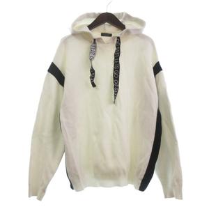 ザラマン ZARA MAN パーカー プルオーバー スウェット 長袖 裏毛 白 ホワイト L メンズ
