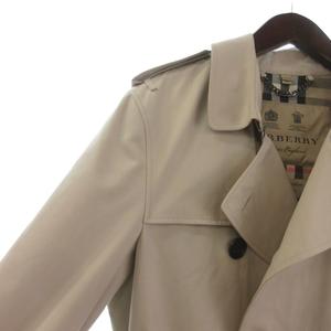 バーバリー BURBERRY KENSINGTON トレンチコート 長袖 裏地チェック柄 50 ベージュ メンズ