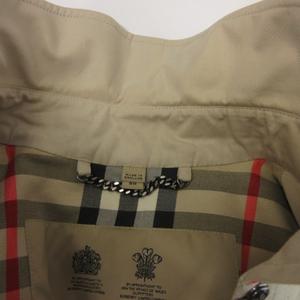 バーバリー BURBERRY KENSINGTON トレンチコート 長袖 裏地チェック柄 50 ベージュ メンズ