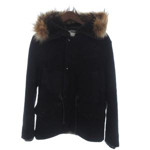 ファクトタム FACTOTUM N-2B フライトジャケット ブルゾン フルジップ ファー 黒 ブラック 44 ■TC メンズ