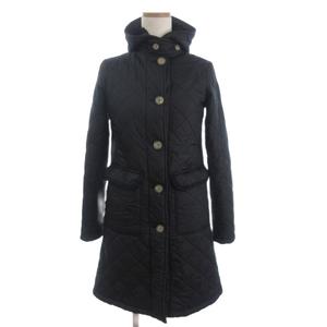 マッキントッシュ MACKINTOSH キルティングコート ミドル丈 フーディ 裏ボア 黒 ブラック 34 ■TC レディース