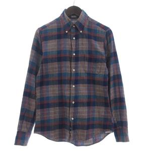 インディビジュアライズドシャツ INDIVIDUALIZED SHIRTS チェックシャツ 長袖 コットン マルチカラー 14.5-32 S メンズ