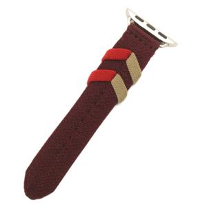 エルメス HERMES 美品 Apple Watch ブリドン ルージュH ベルト ベルトのみ 42mm 41mm 40mm 赤系 ボルドー  その他