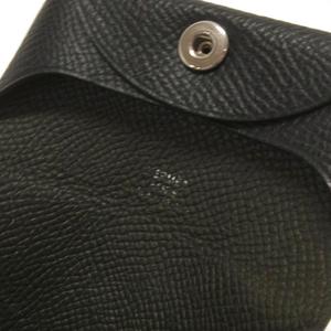 エルメス HERMES バスティア コインケース 小銭入れ 財布 レザー H041054CK 黒 ブラック ウォレット ☆AA★ メンズ