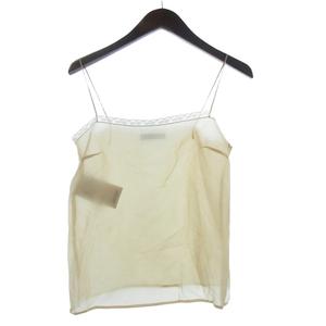未使用品 プラダ PRADA タグ付き BXV CHIFFONE FIORE ブラウス 花柄 シルクシフォン 七分袖 38 オレンジ レディース