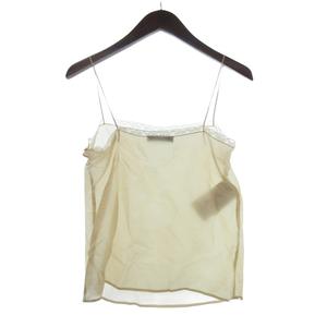 未使用品 プラダ PRADA タグ付き BXV CHIFFONE FIORE ブラウス 花柄 シルクシフォン 七分袖 38 オレンジ レディース