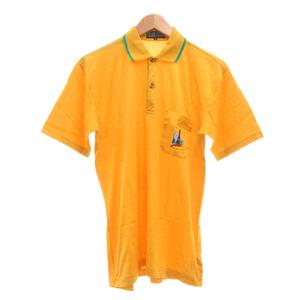 ダンヒル dunhill ポロシャツ M 黄色 イエロー 半袖 胸ポケット /SX メンズ