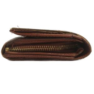 ルイヴィトン LOUIS VUITTON モノグラム ポルトモネ 財布 二つ折り レザー 総柄 M61730 茶 ブラウン ウォレット メンズ