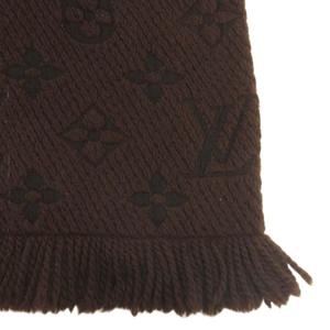 ルイヴィトン LOUIS VUITTON エシャルプ ロゴマニア マフラー モノグラム 413287 茶 ブラウン ☆AA★ レディース