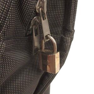 エルメス HERMES エールライン MM トートバッグ キャンバス グレー 鞄 メンズ レディース