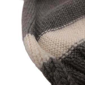 グッチ GUCCI ウール ニット マフラー GG ライン バイカラー グレー ■OOM メンズ レディース