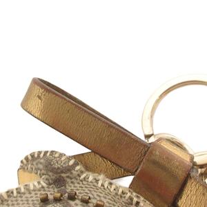 グッチ GUCCI グッチョリ キーホルダー キーリング チャーム GG ブルドック 犬 ベージュ 小物 レディース