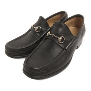 グッチ GUCCI ホースビット ローファー 1000255 レザー 35 黒 ブラック レディース