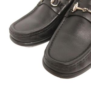 グッチ GUCCI ホースビット ローファー 1000255 レザー 35 黒 ブラック レディース