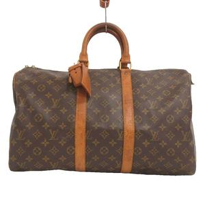 ルイヴィトン LOUIS VUITTON キーポル45 ボストンバッグ モノグラム M41428 茶 ブラウン 鞄 メンズ レディース