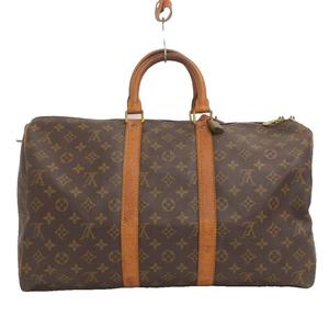 ルイヴィトン LOUIS VUITTON キーポル45 ボストンバッグ モノグラム M41428 茶 ブラウン 鞄 メンズ レディース