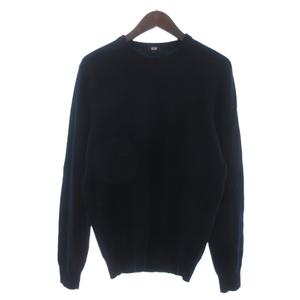 ユニクロ UNIQLO カシミヤクルーネックセーター ニット 長袖 400644 紺 ネイビー L メンズ