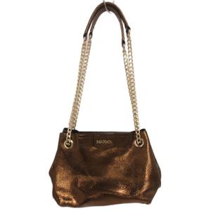 マックス&コー MAX&CO. チェーン ショルダーバッグ メタリック 茶 ブラウン系 ■GY99 レディース