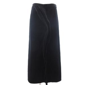 エムエムシックス メゾンマルジェラ MM6 Maison Margiela フロントジップ ロング タイトスカート S52MA0089 黒 ブラック 38 レディース