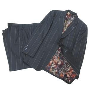 ポールスミス スカート セットアップ 裏地総柄　フラワープリント　グレー　38 ポールスミス スカート セットアップ 裏地総柄 フラワープリント