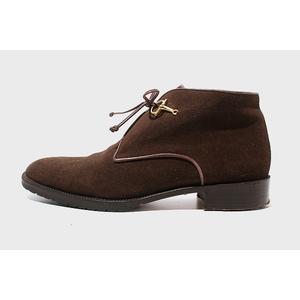 GUCCI グッチ オールド ヴィンテージ スエード ホースビット チャッカブーツ 36 1/2 C(23.5cm相当) ダークブラウン/◆☆ レディース