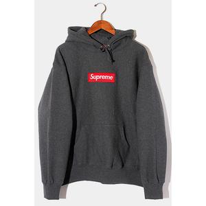 未使用品 2021AW Supreme シュプリーム Box Logo Hooded Sweatshirt ボックスロゴ フーデッドスウェットシャツ パーカー M Charcoal チャコール /● メンズ