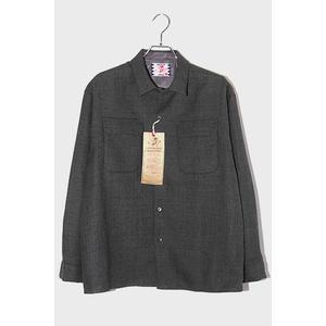 L 未使用品 2022AW SON OF THE CHEESE サノバチーズ Tweed Shirt ツイードシャツ Gray グレー SC2220-SH05 /■In2 メンズ