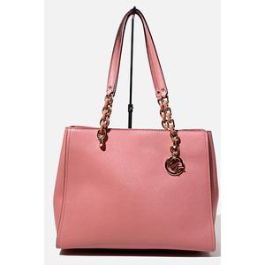 MICHAEL KORS ピンク レザー バッグ MKロゴ付き マイケルコース MICHAEL KORS バッグ （ピンク） -ファッション