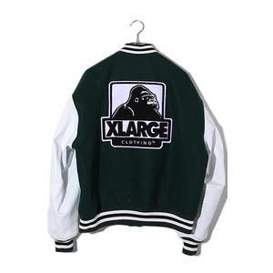 XLARGE スタジャン グリーン/ホワイト エクストララージ(XLARGE) スタジャン その他のメンズジャケット