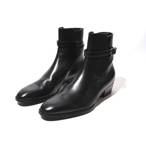 26cm CELINE セリーヌ DRUGSTORE JODHPUR BOOT IN SHINY CALFSKIN 