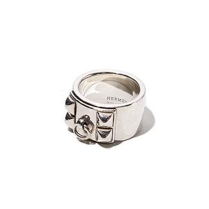 HERMES エルメス Collier de Chien GM Silver925 コリエドシアン GM リング 指輪 53 SILVER シルバー フランス製 /● メンズ
