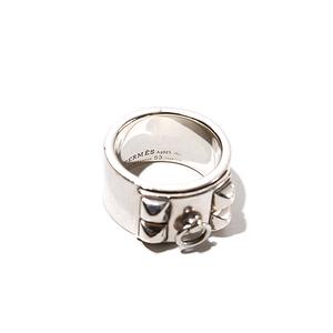 HERMES エルメス Collier de Chien GM Silver925 コリエドシアン GM リング 指輪 53 SILVER シルバー フランス製 /● メンズ