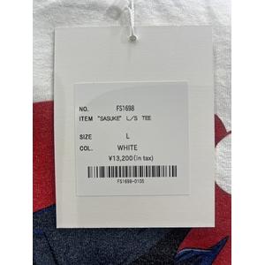 L 未使用品 2025SS F-LAGSTUF-F × NARUTO フラグスタフ SASUKE L/S TEE サスケ プリント ロングスリーブ 長袖Tシャツ WHITE ホワイト 25SS-FSxNARUTO-01 /■In2 メンズ