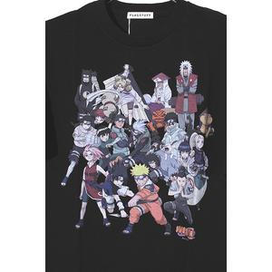 L 未使用品 2025SS F-LAGSTUF-F × NARUTO フラグスタフ ALL S/S TEE プリント 半袖Tシャツ BLACK ブラック 25SS-FSxNARUTO-04 /■In2 メンズ