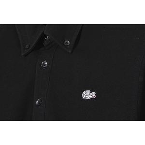 LACOSTE ラコステ シルバーワニ 鹿の子 半袖 ボタンダウン ポロシャツ 